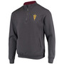 Men's Charcoal Arizona State Sun Devils Tortugas Logo Quarter-Zip Jacket