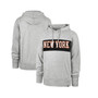 Men's '47 Gray New York Knicks 2021/22 City Edition Wordmark Chest Pass Pullover Hoodie