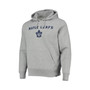 Men's '47 Heathered Gray Toronto Maple Leafs Pregame Headline Pullover Hoodie