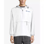 Men's Packable Half-Zip Hooded Water-Resistant Jacket