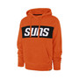 Men's '47 Orange Phoenix Suns 2021/22 City Edition Wordmark Chest Pass Pullover Hoodie
