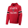 Men's '47 Red Atlanta Falcons Double Block Throwback Pullover Hoodie