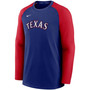Men's Royal, Red Texas Rangers Authentic Collection Pregame Performance Pullover Sweatshirt