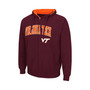 Men's Maroon Virginia Tech Hokies Arch & Logo 3.0 Full-Zip Hoodie