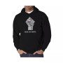 Men's Word Art Hooded Sweatshirt - Black Lives Matter