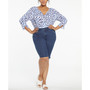 Plus Size Bike Short Jeans