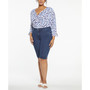 Plus Size Bike Short Jeans