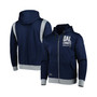 Men's Navy Dallas Cowboys Drop Back Full-Zip Hoodie
