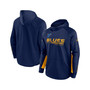 Men's Branded Navy St. Louis Blues Authentic Pro Locker Room Raglan Pullover Hoodie