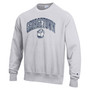 Men's Gray Georgetown Hoyas Arch Over Logo Reverse Weave Pullover Sweatshirt