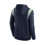 Men's College Navy Seattle Seahawks Sideline Athletic Stack Performance Pullover Hoodie