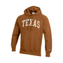 Men's Texas Orange Texas Longhorns Team Arch Reverse Weave Pullover Hoodie