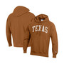 Men's Texas Orange Texas Longhorns Team Arch Reverse Weave Pullover Hoodie