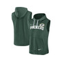 Men's Heather Green Green Bay Packers Sleeveless Pullover Hoodie
