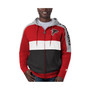Men's Red, Black Atlanta Falcons Playoffs Color Block Full-Zip Hoodie