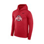 Men's Scarlet Ohio State Buckeyes Big and Tall Legend Primary Logo Performance Pullover Hoodie