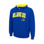 Men's Royal Delaware Fightin' Blue Hens Arch and Logo 3.0 Full-Zip Hoodie