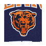 Men's Navy Chicago Bears Washed Short Sleeve Pullover Hoodie