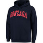 Men's Navy Gonzaga Bulldogs Basic Arch Pullover Hoodie