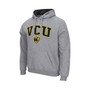 Men's Heathered Gray VCU Rams Arch and Logo Pullover Hoodie