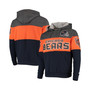 Men's Heathered Gray, Orange Chicago Bears Extreme Fireballer Pullover Hoodie