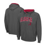 Men's Gray Alabama Crimson Tide Arch Logo 3.0 Full-Zip Hoodie