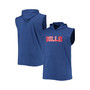 Men's Royal Buffalo Bills Big and Tall Muscle Sleeveless Pullover Hoodie
