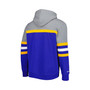 Men's Blue, Heather Gray St. Louis Blues Head Coach Pullover Hoodie