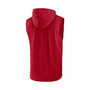 Men's Heather Red Tampa Bay Buccaneers Sleeveless Pullover Hoodie