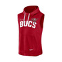 Men's Heather Red Tampa Bay Buccaneers Sleeveless Pullover Hoodie