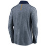 Men's Heathered Navy Milwaukee Brewers Iconic Marble Clutch Half-Zip Jacket