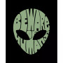 Men's Beware of Humans Word Art Crew Neck Sweatshirt