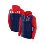 Men's Branded Heathered Navy, Heathered Red Boston Red Sox Blown Away Full-Zip Hoodie