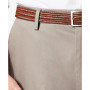 Men's Signature Lux Cotton Relaxed Fit Pleated Creased Stretch Khaki Pants