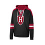 Men's Black Harvard Crimson Lace-Up 4.0 Pullover Hoodie