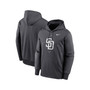 Men's Anthracite San Diego Padres Bracket Icon Performance Pullover Hoodie