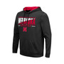 Men's Black Nebraska Huskers Slash Stack 2.0 Pullover Hoodie