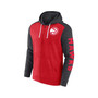 Men's Branded Heather Red, Heather Charcoal Atlanta Hawks Down and Distance Full-Zip Hoodie