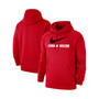 Men's Red Canada Soccer Lockup Club Pullover Hoodie