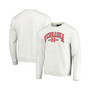Men's Heather Gray Nebraska Huskers Upperclassman Pocket Pullover Sweatshirt
