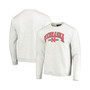 Men's Heather Gray Nebraska Huskers Upperclassman Pocket Pullover Sweatshirt