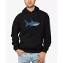 Men's Word Art Daddy Shark Hooded Sweatshirt