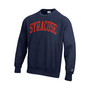 Men's Navy Syracuse Orange Arch Reverse Weave Pullover Sweatshirt