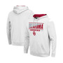 Men's White Oklahoma Sooners Slash Stack 2.0 Pullover Hoodie