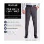 Men's Premium Comfort Slim-Fit Performance Stretch Flat-Front Dress Pants