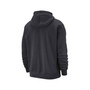 Men's Anthracite Brooklyn Nets Courtside Versus Stitch Split Pullover Hoodie
