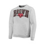 Men's Heathered Gray Brown Bears Upperclassman Pocket Pullover Sweatshirt
