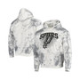 Men's Cream San Antonio Spurs Tie-Dye Pullover Hoodie