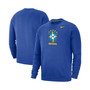 Men's Royal Brazil National Team Fleece Pullover Sweatshirt