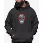 Men's Music Notes Skull Word Art Hooded Sweatshirt